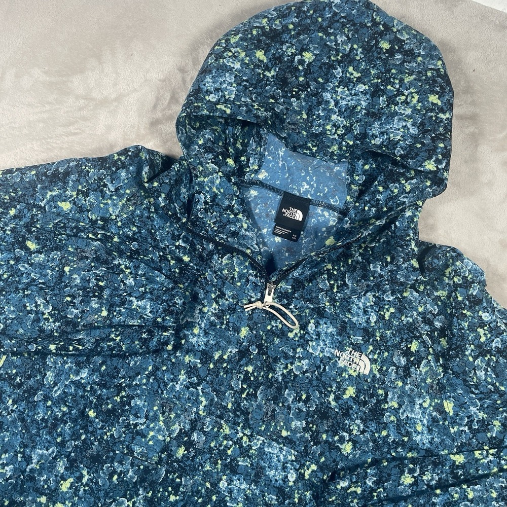 The North Face Printed Class V Hooded Pullover Mens XXL Beta Blue Kangaroo